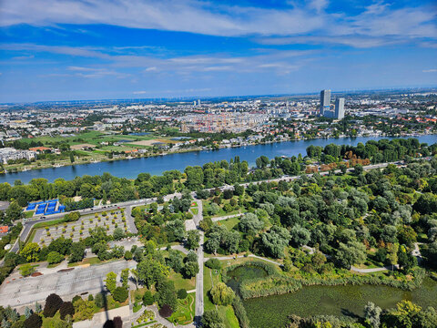 Wien, &Ouml;stereich, Blick vom Donauturm