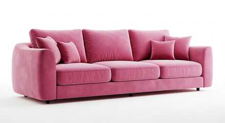 Pink_sofa_on_white_transparent_background3d_rende_2
