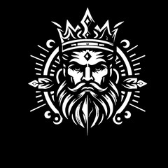 Fototapeta premium vector illustration of a king