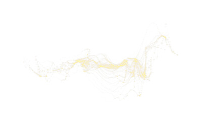 This is an abstract golden light wave lines graphic background design as a PNG overlay for creative uses