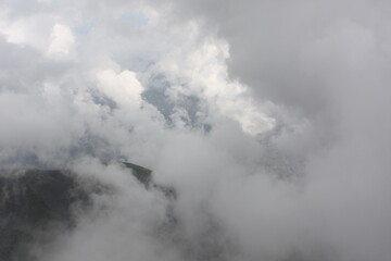 fog in the mountains