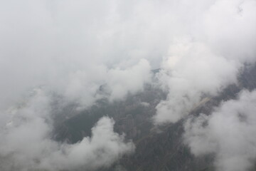 fog in the mountains