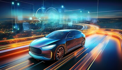 automotive sensing system concept autonomous car driver assistant system adaptive cruise control generative ai