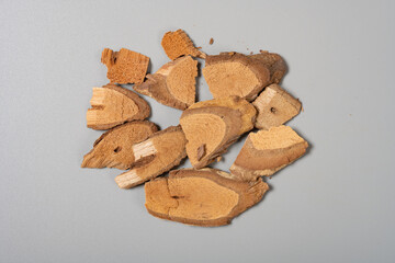 top view herb GuangdongHaiTongPi or Erythrina Variegata or Bark of Himalayan Coralbean