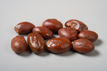 angle view herb LiZhiHe or Litchi chinensis Sonn. or Semen Litchi
