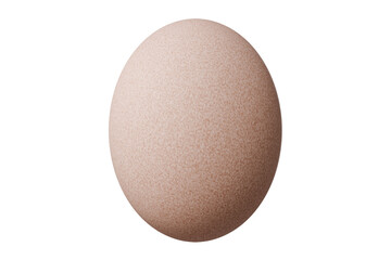 3d egg icon. food and grocery concept. Minimal cartoon brown chicken egg for breakfast and cooking isolated on white background. 3d render.