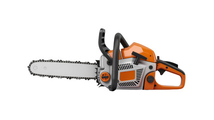 chainsaw isolated on white background