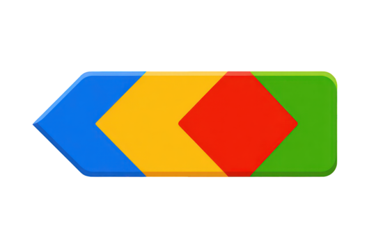 Colorful Directional Arrow Graphic Design