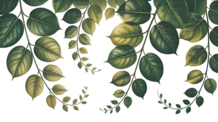 green leaves background
