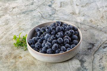 Sweet juicy ripe blueberry heap