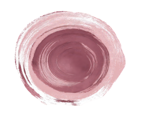 Abstract Round Pink and Rose Gold Paint Splash
