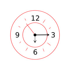 Clock icon illustrator
