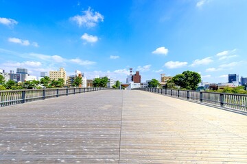 岡崎市、乙川に架かる桜城橋