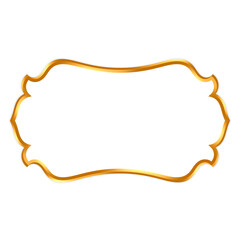Islamic gold ornamental frame template – Unique accent crafted to beautify invitations, packaging, and elegant layouts.
