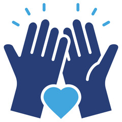 Friendship Two Color Icon