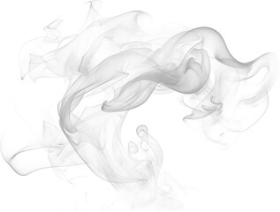 smoke on white background