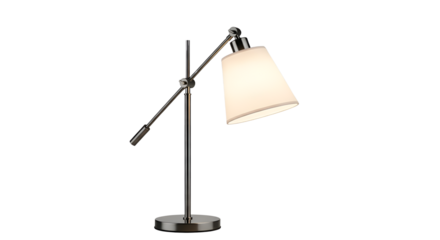 Modern adjustable desk lamp isolated PNG with Transparent Background