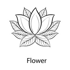 Flower Hand Drawn Icon | Nature, Healing, Spiritual, Bloom, Energy