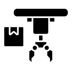 Delivery robot icon
