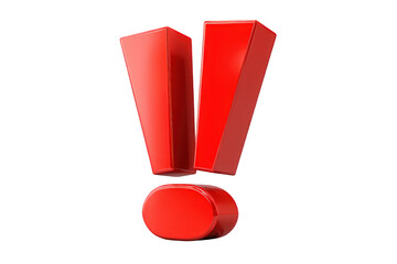 3D Red Exclamation Point
