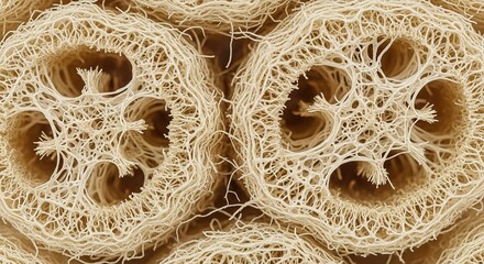 Intricate Network of a Dried Luffa Sponge