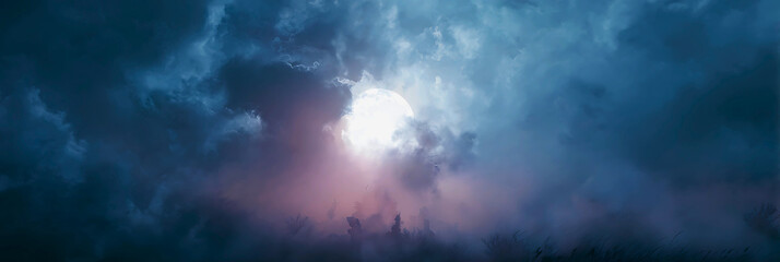 Abstract ethereal light showers dreamy cosmic nebula swirls of color