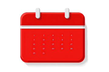 Red Calendar Icon