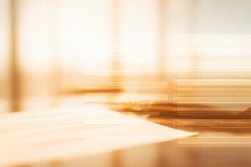 beautifully arranged certificate rests elegantly on wooden surface adorned with ar data blurred white text bars