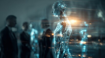 A man stands in the center of a circle of people