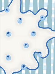 abstract blue background with water drops