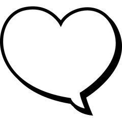 Speech Bubble or Talk bubble. Retro Empty Comic Speech Bubble Icon