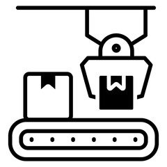 Delivery robot icon
