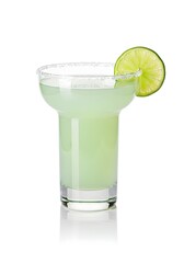 Classic Margarita with Salt Rim and Lime Garnish – Tequila Cocktail, Mexican Drink, High-Resolution Beverage Photography.