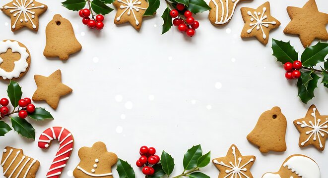 Gingerbread Noel Frame