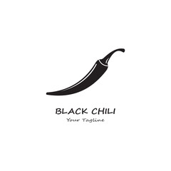 Chili Logo Design Template. Vector Illustration. Hot and spicy chili pepper logo