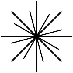 Symmetrical Line Explosions Brutalism