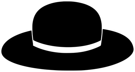 summer illustration sun silhouette hat logo vacation icon travel outline beach holiday woman sea tropical fashion collection protection sunglasses shape suntan vector graphic background