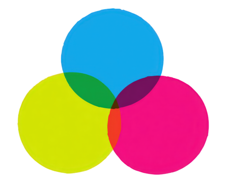 Color Mixing Circles Illustration