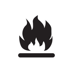 No open fire, no smoking icon symbol. No open flame sparkle logo sign. Not allowed, do not make fire. Prohibition, Prohibited, forbidden. Vector illustration