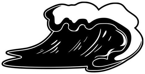 sea illustration ocean silhouette nature logo wave icon travel outline summer water tropical blue landscape day island beach beautiful shape environment vector graphic background