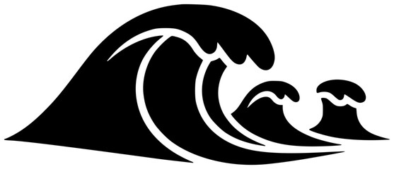 sea illustration ocean silhouette nature logo wave icon travel outline summer water tropical blue landscape day island beach beautiful shape environment vector graphic background