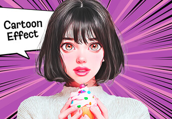 Manga Cartoon Photo Effect