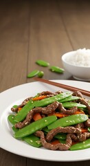 Savory Beef & Snow Peas Stir-Fry