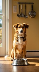 Golden Hour Canine: Awaiting Dinner