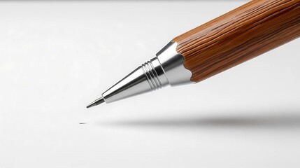 Precision Mechanical Pencil Close-Up – Minimalist Design & Texture Focus