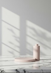 Blush Light and Marble Shadow