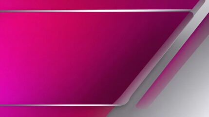 Modern Clean Magenta Gradient Banner with Silver Accents for Professional Use and Presentation