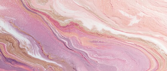 Fototapeta premium Soft Pink and Beige Abstract Marble Background for Professional Banners and Designs in Pastel Tones