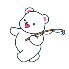 Cute and adorable Polar Bear illustration