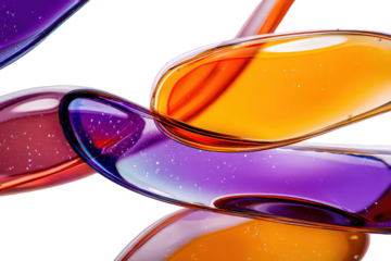 Abstract Colorful Geometric Shapes in Motion
